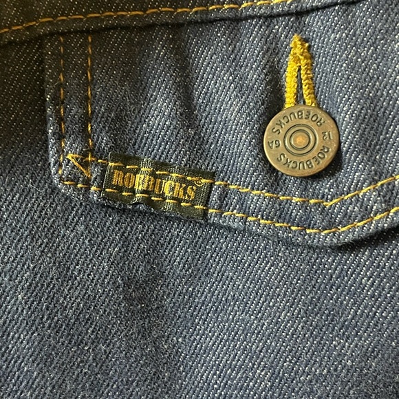 Vintage Sears Roebucks Western Wear Denim Jean Sherpa Jacket Perfect condition! - Picture 2 of 5